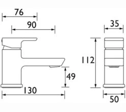 Bristan Cobalt Small Chrome Basin Mixer Tap -Duravit Store M700 2022 7 22 15 45 18 809