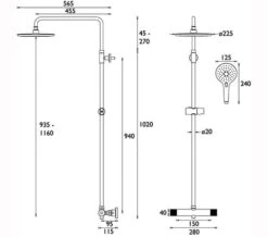 Bristan Claret Thermostatic Exposed Chrome Bar Valve With Rigid Riser Kit -Duravit Store M700 2022 7 22 9 30 6 271