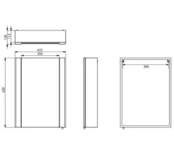 Tavistock Detail White Gloss Single Mirror Door Cabinet 475 X 650mm -Duravit Store M700 2022 7 25 15 18 53 278