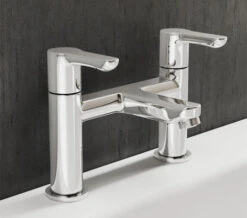 Bristan Nero Deck Mounted Chrome Bath Mixer Tap