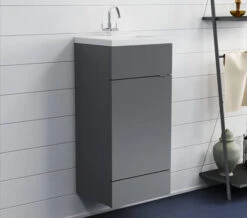 Hudson Reed Fusion 400mm Full Depth Floor-Standing Vanity Unit And Basin