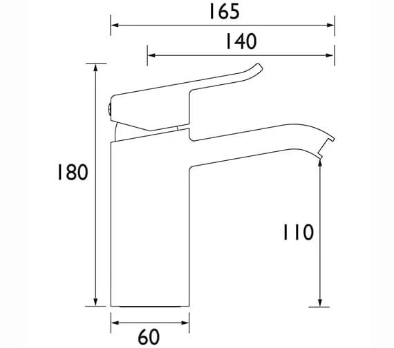 Bristan Descent Single Hole Deck Mounted Chrome Bath Filler Tap 4 Bristan Descent Single Hole Deck Mounted Chrome Bath Filler Tap - Image 2