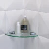 Miller Classic 200mm Clear Glass Corner Shelf -Duravit Store M700 2022 7 4 10 11 15 703