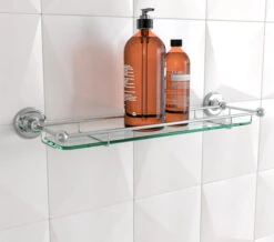 Burlington Shelf With Chrome Plated Railing - A18 CHR