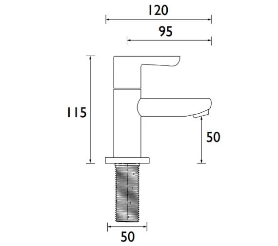Bristan Nero Pair Of Chrome Bath Taps 4 Bristan Nero Pair Of Chrome Bath Taps - Image 2