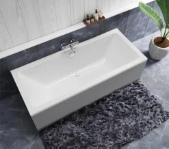 Roca The Gap Double Ended White Acrylic Bath 1700 X 700mm