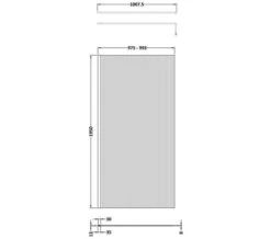 Hudson Reed Fluted Fixed Wall Wetroom Screen -Duravit Store M700 2022 7 7 13 17 29 704