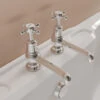Burlington Chrome Pair Of Bath Taps With Claremont Handles -Duravit Store M700 2022 7 9 10 44 8 178
