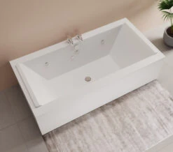 Duravit Starck Two Backrest Slope Rectangular Bath With Jet System