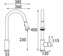 Bristan Apricot Chrome Kitchen Sink Mixer Tap With Pull Out Spray -Duravit Store M700 2022 7 9 7 29 31 74