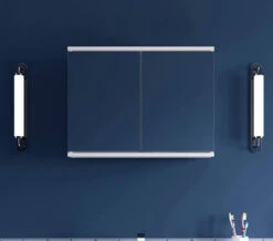 Croydex Simplicity Self Assembly White 2 Door Mirror Cabinet