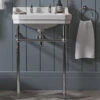 Tavistock Vitoria 610 X 505mm Traditional Basin With Washstand