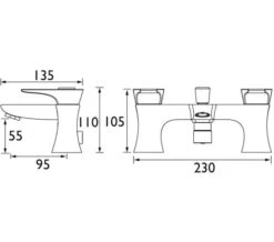 Bristan Hourglass Chrome Bath Mixer Tap -Duravit Store M700 2022 8 10 10 23 27 719