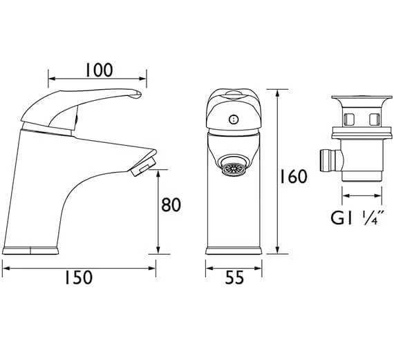Bristan Java Deck Mounted Chrome Basin Mixer Tap 5 Bristan Java Deck Mounted Chrome Basin Mixer Tap - Image 3