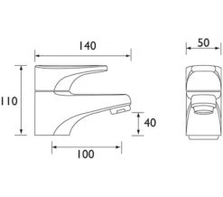 Bristan Jute Chrome Pillar Bath Taps - Ju 3-4 C -Duravit Store M700 2022 8 11 14 47 38 957