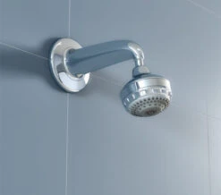 Aqualisa Chrome Turbostream Fixed Powerful Shower Head And Wall Arm