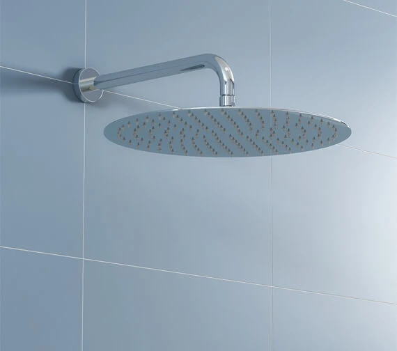 Hudson Reed Round Fixed Shower Head Chrome 3 Hudson Reed Round Fixed Shower Head Chrome