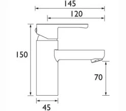 Bristan Nero Deck Mounted Chrome Basin Mixer Tap -Duravit Store M700 2022 8 13 8 23 1 640
