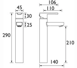 Bristan Nero Deck Mounted Chrome Basin Mixer Tap -Duravit Store M700 2022 8 13 8 53 49 92