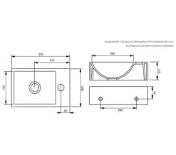 Tavistock Matrix Wall Hung Compact 370mm 1 Tap Hole Basin -Duravit Store M700 2022 8 17 7 37 3 866