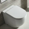 Tavistock Orbit Comfortable Back To Wall White WC With Soft Close Seat