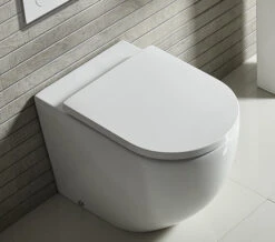 Tavistock Orbit Comfortable Back To Wall White WC With Soft Close Seat