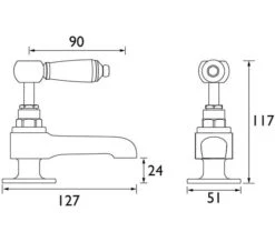 Bristan Renaissance Chrome Basin Taps -Duravit Store M700 2022 8 20 8 29 34 100
