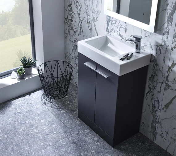 Tavistock Kobe 560mm Two Door Freestanding Unit With Basin 9 Tavistock Kobe 560mm Two Door Freestanding Unit With Basin - Image 7