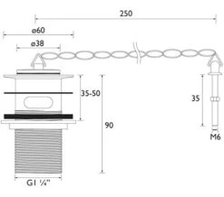 Bristan Traditional Slotted Basin Waste With Porcelain Plug -Duravit Store M700 2022 8 24 12 24 4 465