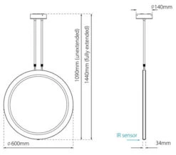 Sensio Ivy Double-Sided Illuminated LED Hanging Mirror -Duravit Store M700 2022 8 24 7 58 53 288