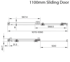 Aquadart Rolla 8 Sliding Shower Door 2000mm High -Duravit Store M700 2022 8 3 14 19 40 418