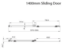 Aquadart Rolla 8 Sliding Shower Door 2000mm High -Duravit Store M700 2022 8 3 14 20 25 663