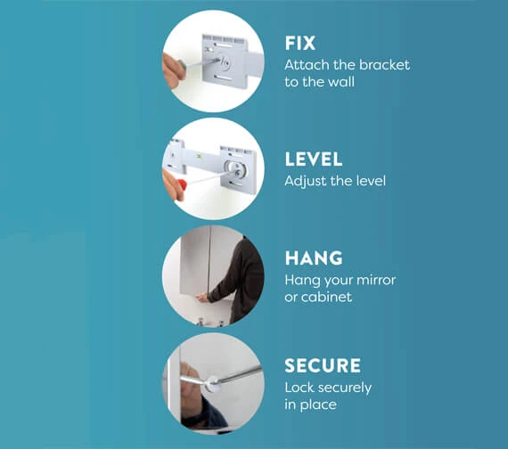 Croydex Fairfield Arch Mirror With Shelf 450 X 600mm 4 Croydex Fairfield Arch Mirror With Shelf 450 X 600mm - Image 2