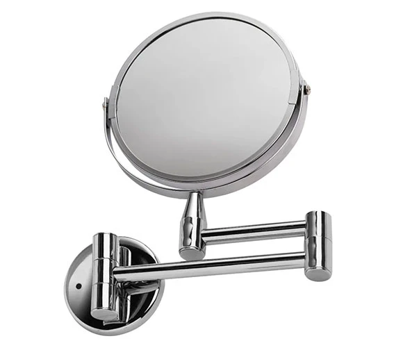 Croydex Britannia Wall Mounted Small Round 2X Magnifying Mirror 4 Croydex Britannia Wall Mounted Small Round 2X Magnifying Mirror - Image 2