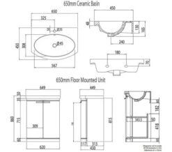 Tavistock Tempo 650mm Oxford Blue Freestanding Unit With Basin -Duravit Store M700 2022 8 4 15 10 3 59