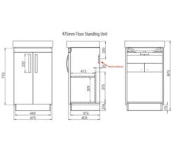 Tavistock Compass Freestanding 2 Door Vanity Unit -Duravit Store M700 2022 8 4 9 21 30 460