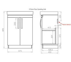 Tavistock Compass Freestanding 2 Door Vanity Unit -Duravit Store M700 2022 8 4 9 3 59 324