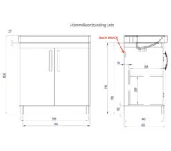 Tavistock Compass Freestanding 2 Door Vanity Unit -Duravit Store M700 2022 8 4 9 4 22 324