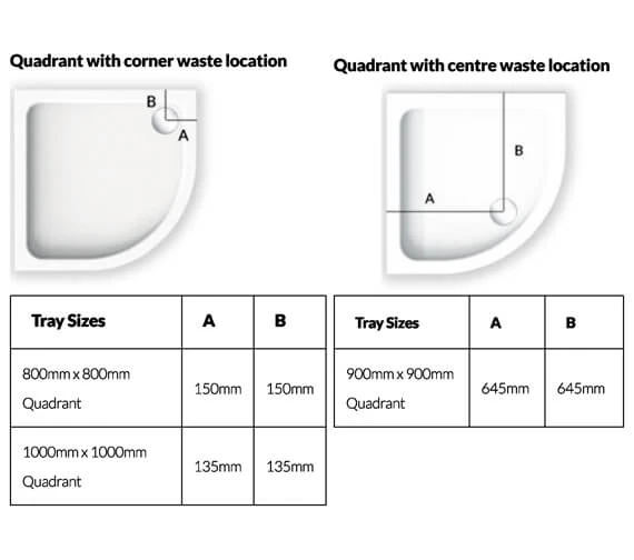 Kudos Kstone Quadrant Acrylic Shower Tray White 5 Kudos Kstone Quadrant Acrylic Shower Tray White - Image 3