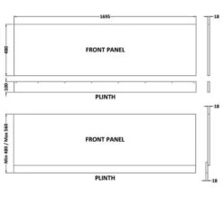 Hudson Reed Fusion Bath Front Panel With Plinth -Duravit Store M700 2022 8 8 12 42 20 928