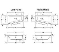 Duravit No.1 1700 X 1000mm Trapezoidal Corner Bath With Backrest Slope -Duravit Store M700 2022 9 12 11 17 40 19