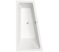 Duravit No.1 1600 X 850mm Trapezoidal Corner Bath With Backrest Slope