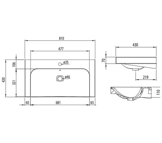Roper Rhodes Breathe Single Tap Hole Countertop Basin White 7 Roper Rhodes Breathe Single Tap Hole Countertop Basin White - Image 5