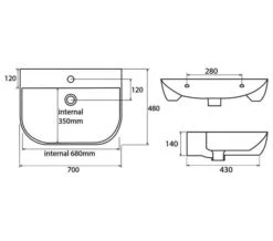 Roper Rhodes Zest Single Tap Hole Wall Mounted Or Countertop Basin White -Duravit Store M700 2022 9 13 13 36 20 884