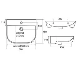 Roper Rhodes Zest Single Tap Hole Wall Mounted Or Countertop Basin White -Duravit Store M700 2022 9 13 13 36 3 186