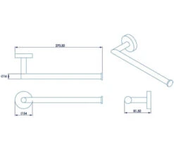 Croydex Epsom Flexi-Fix Chrome Towel Bar 272mm 6 Croydex Epsom Flexi-Fix Chrome Towel Bar 272mm -Duravit Store M700 2022 9 2 8 17 17 722