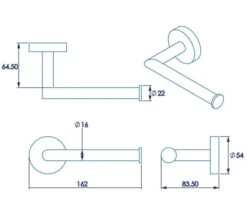 Croydex Epsom Flexi-Fix Chrome Toilet Roll Holder 8 Croydex Epsom Flexi-Fix Chrome Toilet Roll Holder -Duravit Store M700 2022 9 2 8 7 44 729
