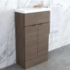 Hudson Reed Fusion 500mm Floor-Standing Slimline Vanity Unit And Basin