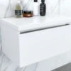 IMEX Echo 600mm Single Drawer Wall Mounted Unit And Worktop Gloss White - EC60WMWG -Duravit Store M700 2022 9 21 10 22 59 876