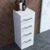 Nuie Mayford 300 X 766mm 4 Drawer Floor-Standing Gloss White Furniture Unit 1 Nuie Mayford 300 X 766mm 4 Drawer Floor-Standing Gloss White Furniture Unit -Duravit Store M700 2022 9 21 10 31 36 499